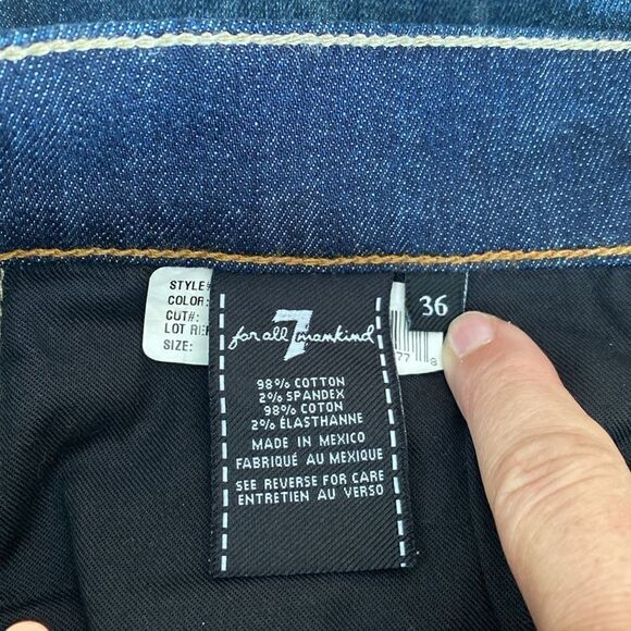 7 For All Mankind Slimmy Straight Leg Stretch Jeans - Picture 12 of 14